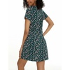 ENJOYNIGHT Womens Nightgown Cotton Sleep Shirt Short Sleeve Nightshirt(Green Flower)