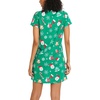 ENJOYNIGHT Womens Nightgown Cotton Sleep Shirt Short Sleeve Nightshirt(Xmas-green)