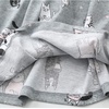 ENJOYNIGHT Womens Pajama Set Cotton Summer Pj Top with Capri Pant Sleepwear(Grey Cat)
