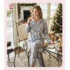 ENJOYNIGHT Womens Cotton Flannel Pajamas Set Plaid Button Pjs Long Sleeve(Snowflake)
